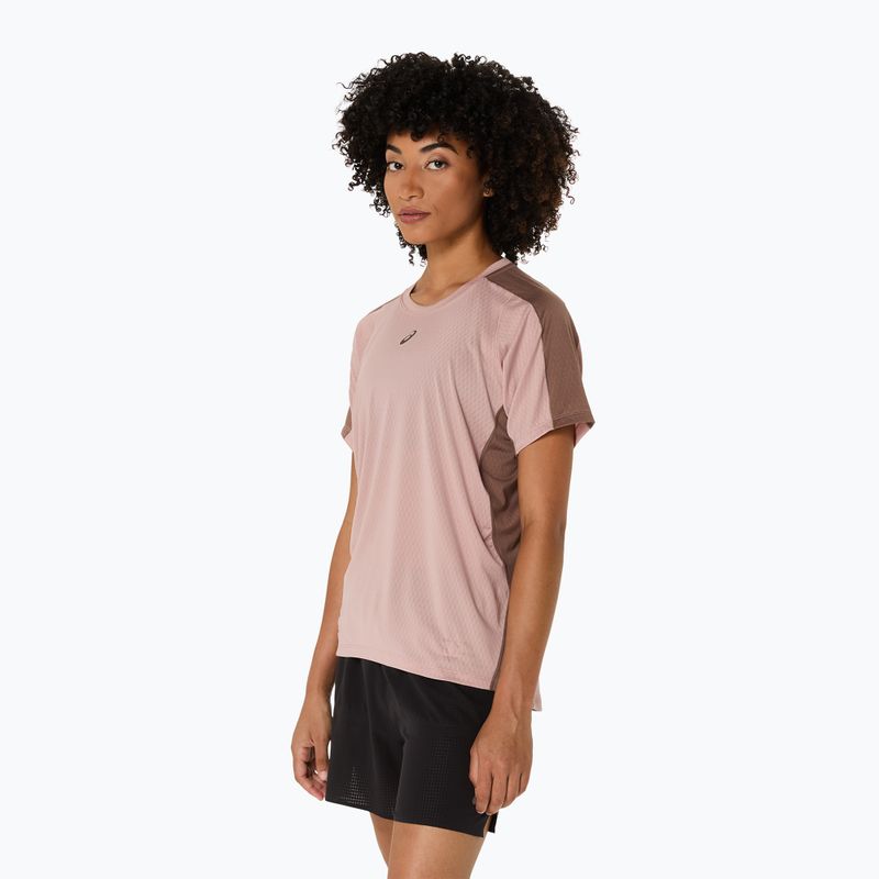 Дамска тениска за бягане ASICS Fujitrail Elite Top neutral pink/taupe grey 4