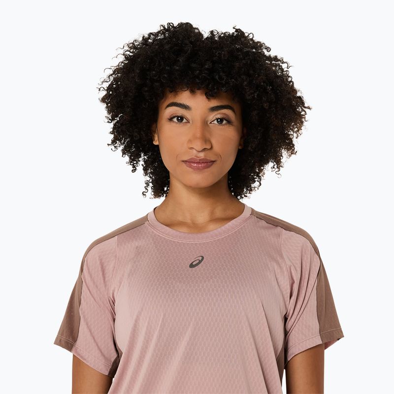 Дамска тениска за бягане ASICS Fujitrail Elite Top neutral pink/taupe grey 5