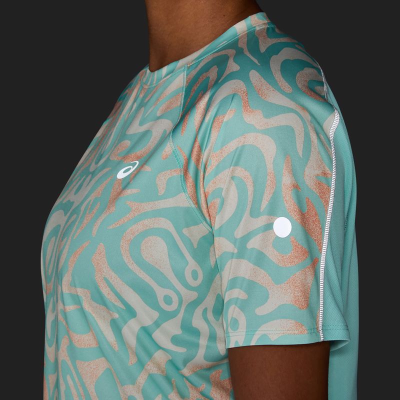 Дамска тениска за бягане ASICS Road Lite-Show oasis green/multi colour 7