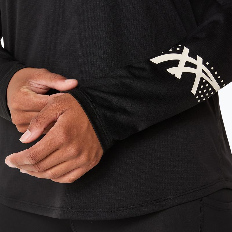 Дамска блуза за бягане с дълъг ръкав ASICS Icon 1/2 Zip LS Top performance black 5