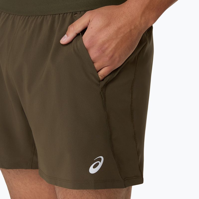 ASICS Road 5IN мъжки къси панталони за бягане кафяв камък 5