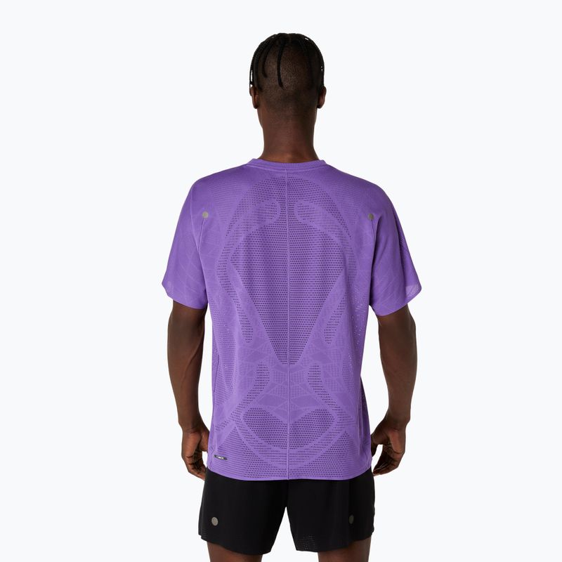 Мъжки ASICS Metarun SS Top тениска за бягане edo purple 3