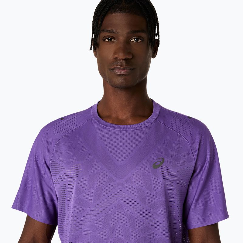 Мъжки ASICS Metarun SS Top тениска за бягане edo purple 5