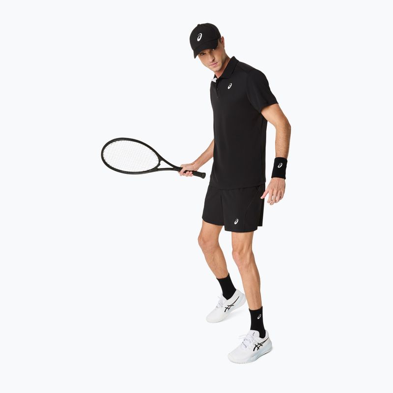 Мъжка поло тениска ASICS Court Polo performance black 2