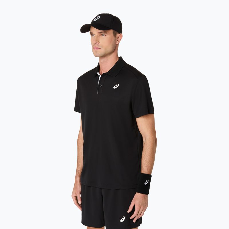 Мъжка поло тениска ASICS Court Polo performance black 4