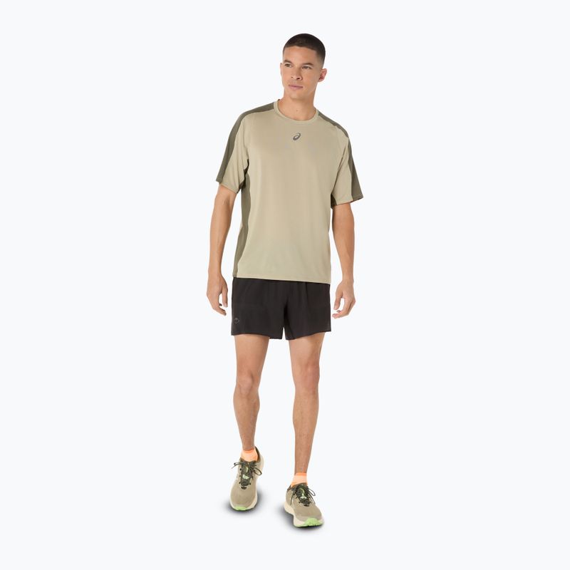 ASICS мъжка тениска за бягане Fujitrail Elite Top каки/мантово зелено 2