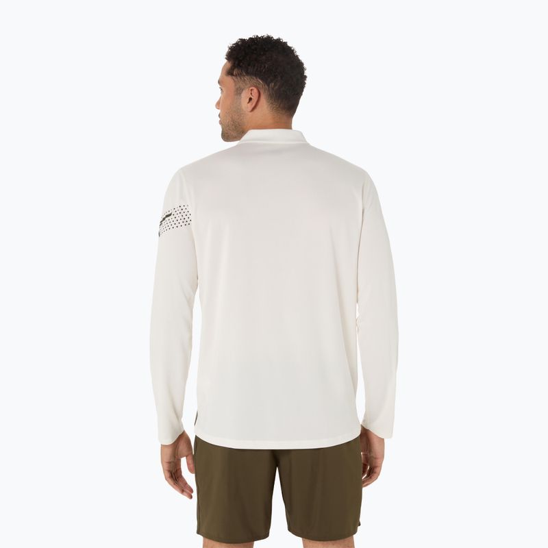 Мъжки ASICS Icon LS 1/2 Zip cream за бягане с дълъг ръкав 3