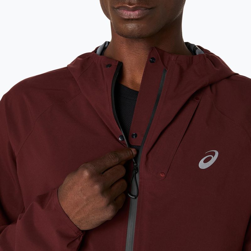 Мъжко яке за бягане ASICS Metarun Waterproof dark red planet 5