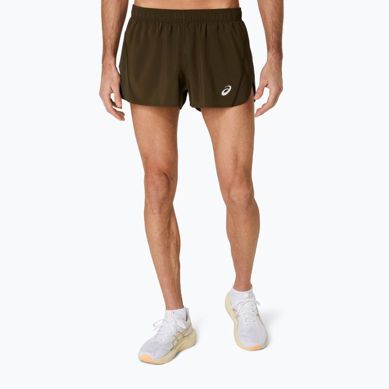 Мъжки шорти за бягане ASICS Core Split Short brown stone