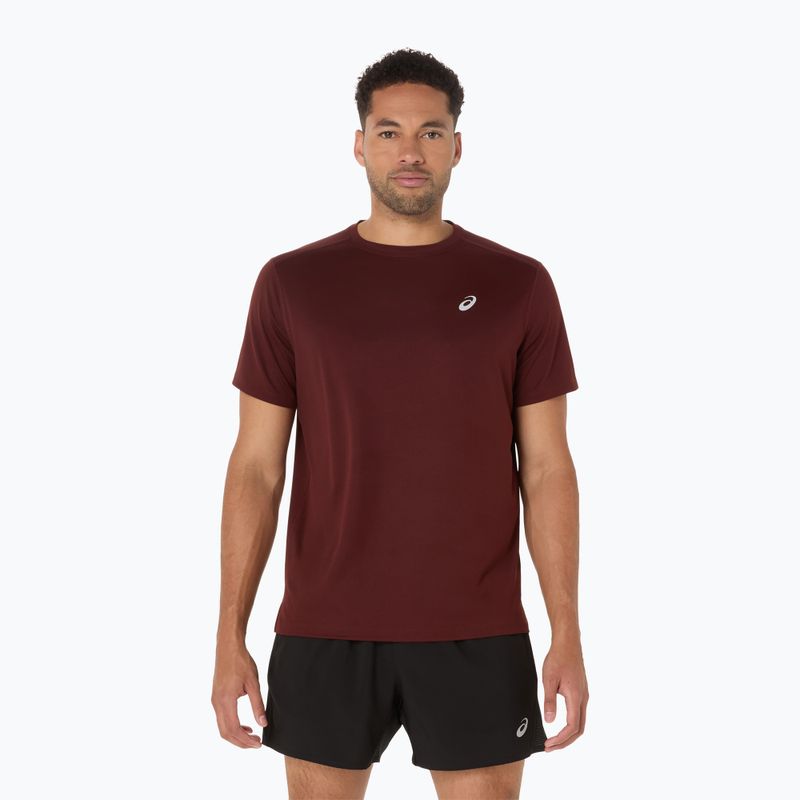 Мъжка тениска за бягане ASICS Core dark red planet