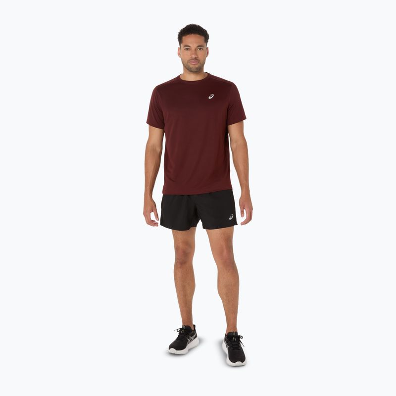Мъжка тениска за бягане ASICS Core dark red planet 2