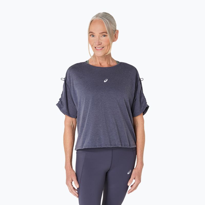 ASICS Nagino Run Adjustable Top за жени, индигова мъгла, тениска за бягане