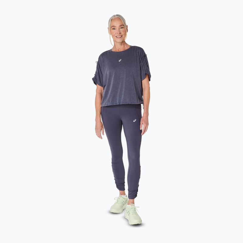 ASICS Nagino Run Adjustable Top за жени, индигова мъгла, тениска за бягане 2