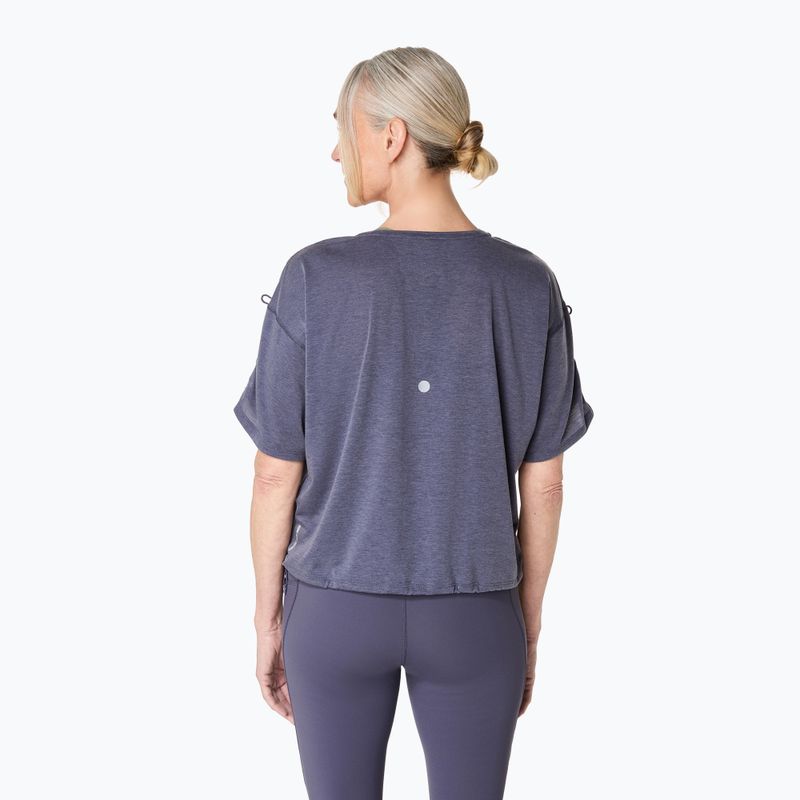 ASICS Nagino Run Adjustable Top за жени, индигова мъгла, тениска за бягане 3