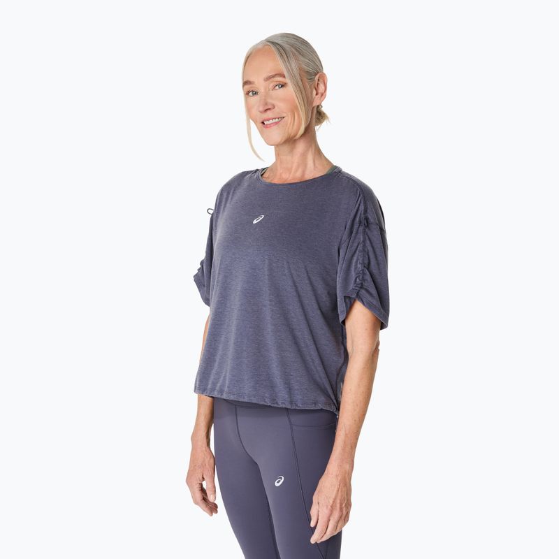 ASICS Nagino Run Adjustable Top за жени, индигова мъгла, тениска за бягане 4