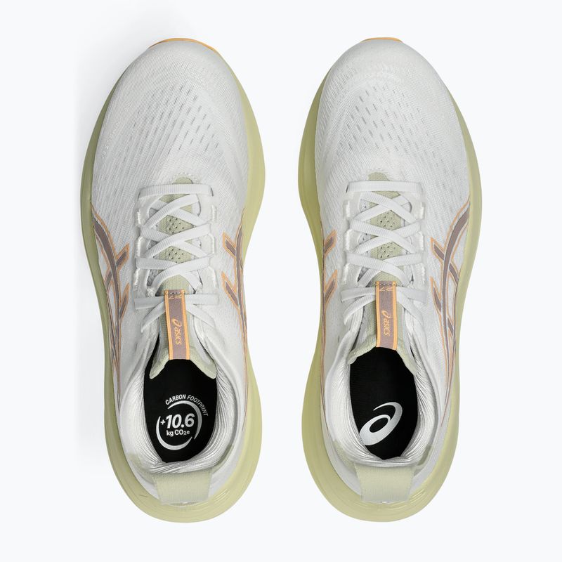 ASICS Gel-Nimbus 27 мъжки обувки за бягане бяло/зелено 6