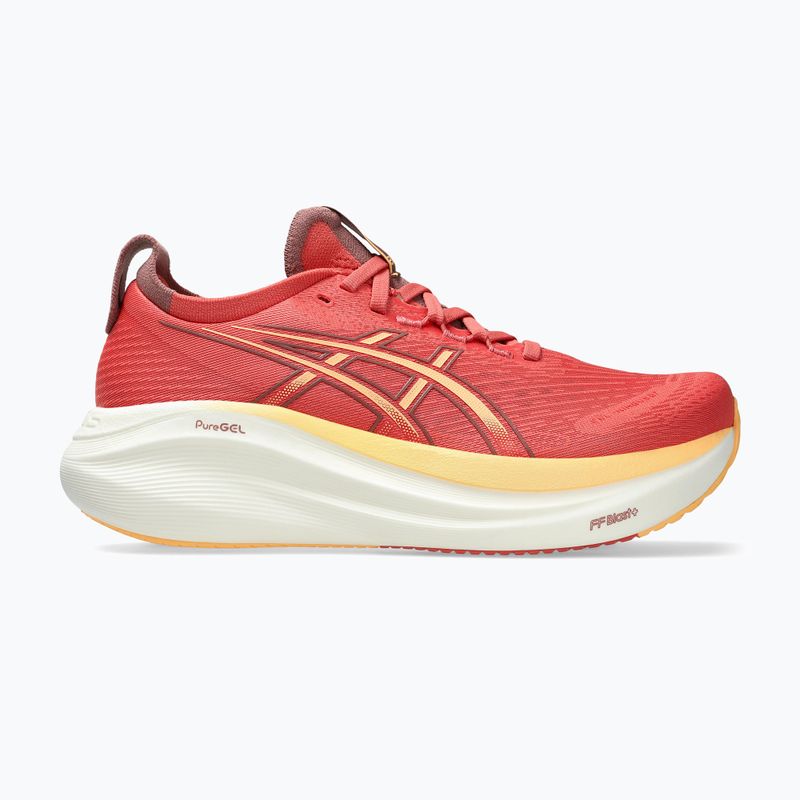 Asics Gel-Nimbus 27 дамски обувки за бягане тъмнорозова глина/оранжев блясък
