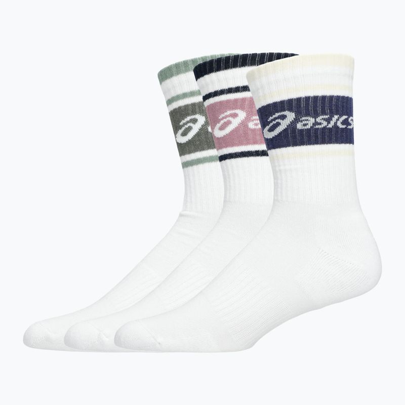 ASICS Logo Crew чорапи 3 чифта monument blue/indigo fog/rubble red 2