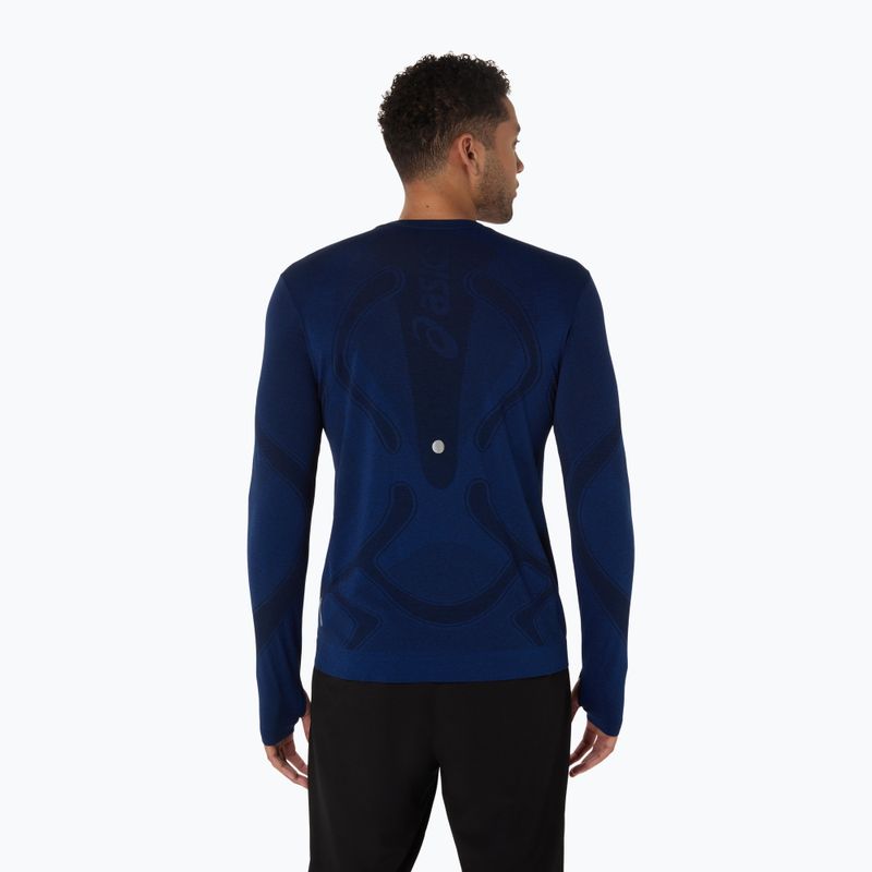 Мъжки ASICS Road Seamless LS midnight за бягане с дълъг ръкав 3