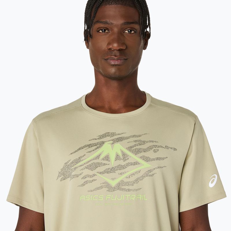 Мъжка тениска за бягане ASICS Fujitrail Logo SS каки 5