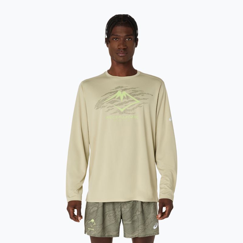 Мъжки ASICS Fujitrail Logo LS каки за бягане с дълъг ръкав