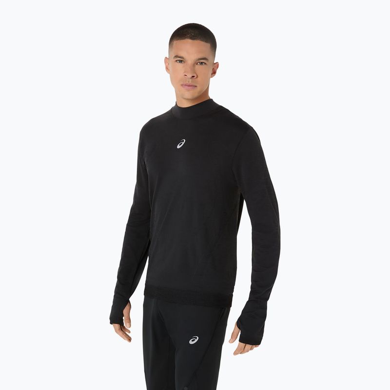 Мъжки ASICS Road Winter Seamless performance black за бягане с дълъг ръкав 5