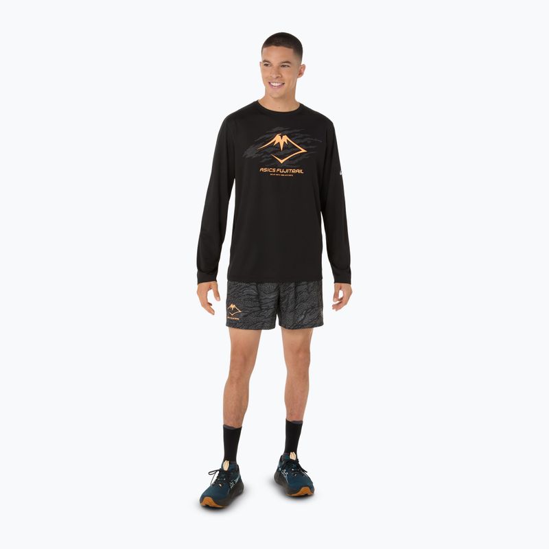 ASICS мъжки анцуг за бягане с дълъг ръкав Fujitrail logo LS performance black 2