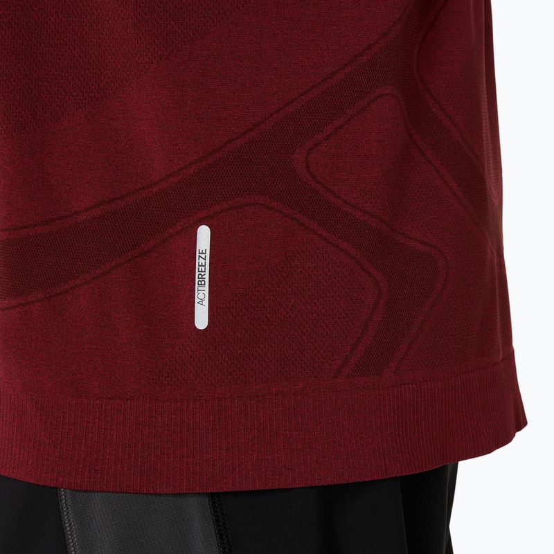 Мъжки ASICS Road Seamless LS тъмночервен планета за бягане с дълъг ръкав 6