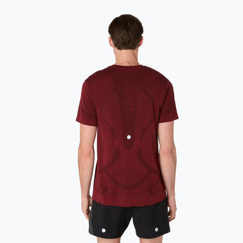 Мъжка тениска за бягане ASICS Road Seamless dark red planet 3