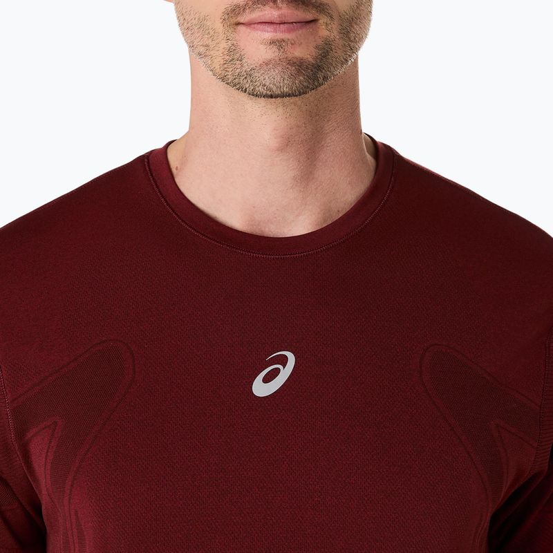 Мъжка тениска за бягане ASICS Road Seamless dark red planet 5