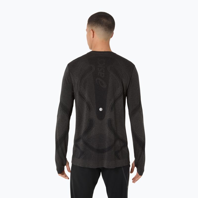 Мъжки ASICS Road Seamless LS performance black за бягане с дълъг ръкав 3
