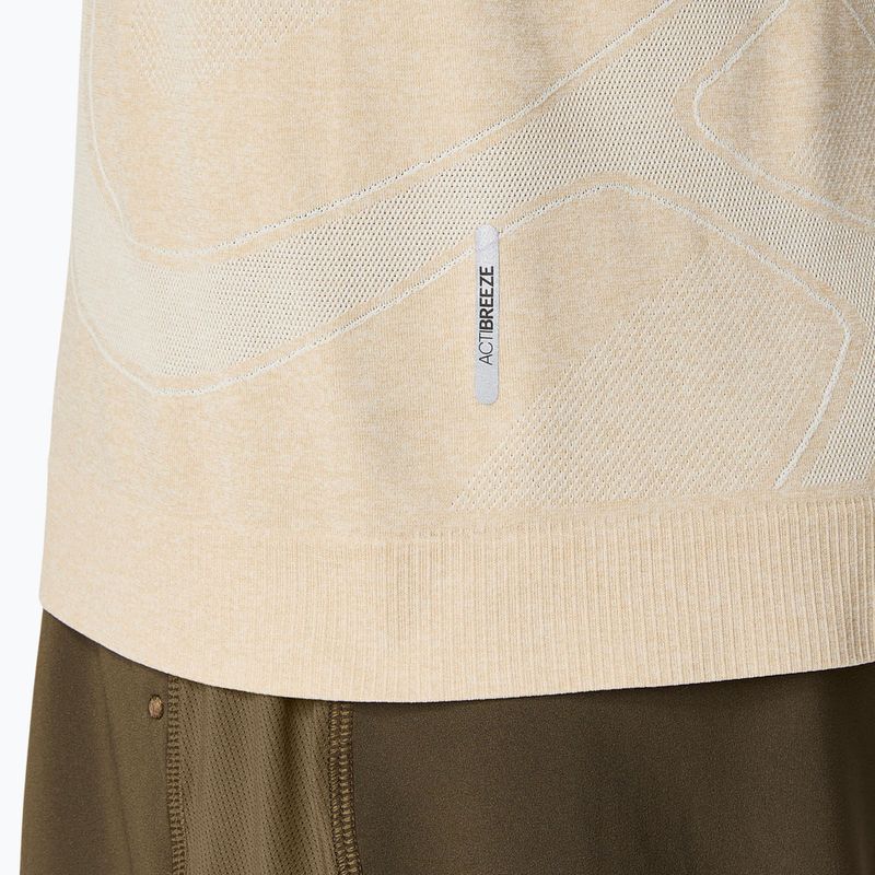 Мъжки ASICS Road Seamless LS крем за бягане с дълъг ръкав 7
