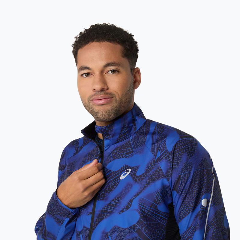 ASICS Road Lite-Show Packable performance черно/тъмно кобалтово мъжко яке за бягане 6