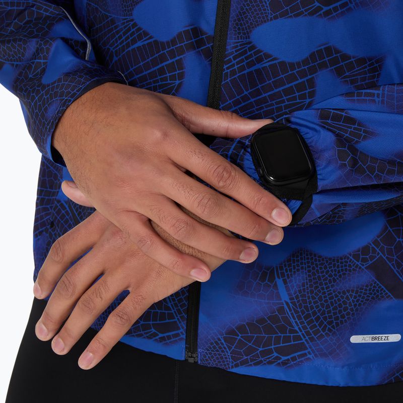 ASICS Road Lite-Show Packable performance черно/тъмно кобалтово мъжко яке за бягане 9