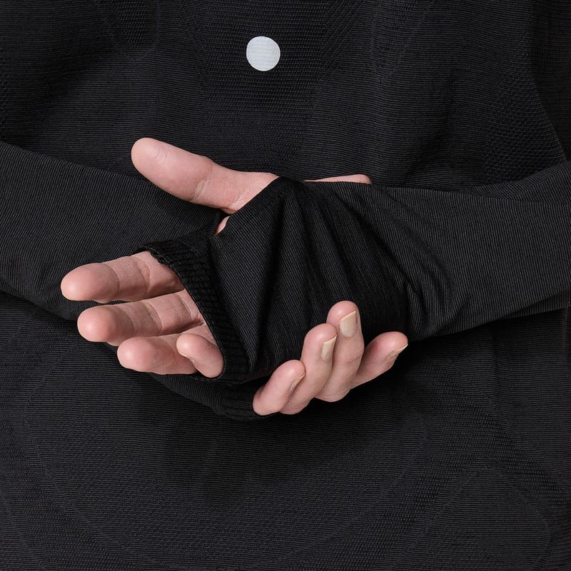 Дамски ASICS Road Winter Seamless performance черен тичане с дълъг ръкав 7