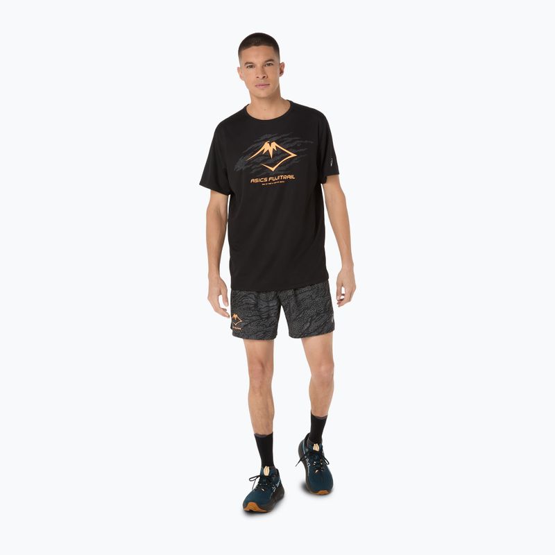 ASICS мъжки къси панталони за бягане Fujitrail All Over Print 5IN performance black 2