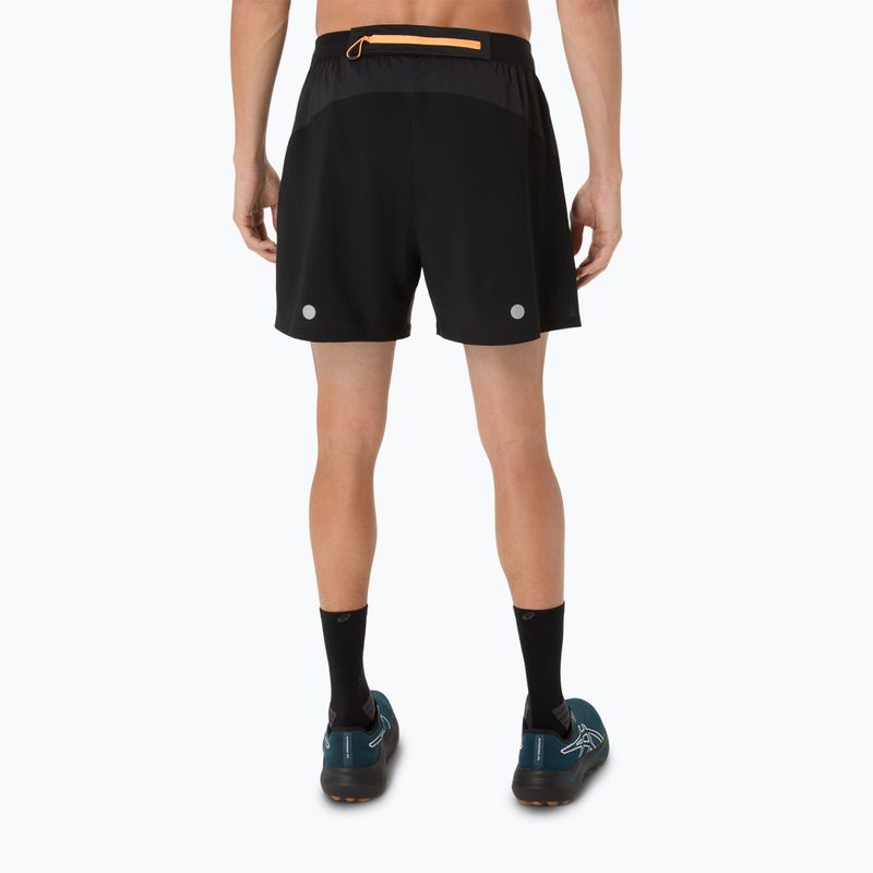 ASICS мъжки къси панталони за бягане Fujitrail All Over Print 5IN performance black 3