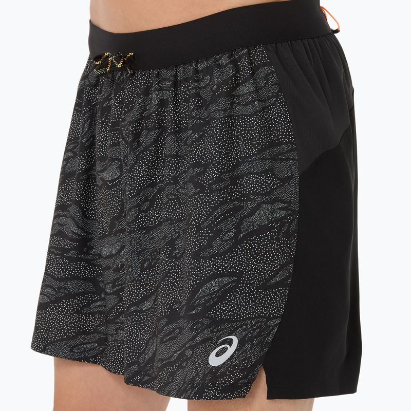 ASICS мъжки къси панталони за бягане Fujitrail All Over Print 5IN performance black 5