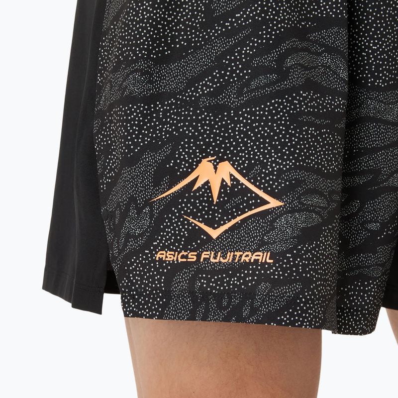 ASICS мъжки къси панталони за бягане Fujitrail All Over Print 5IN performance black 6
