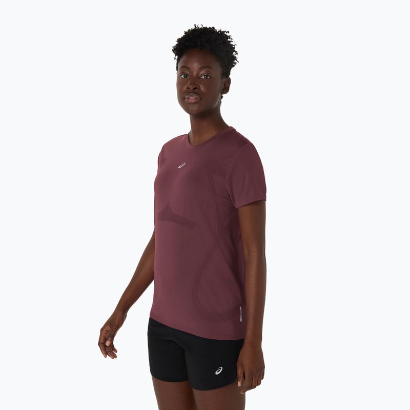 Дамска тениска за бягане ASICS Seamless dark currant/port royal 4