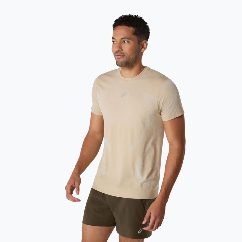 Мъжка тениска за бягане ASICS Road Seamless cream 4