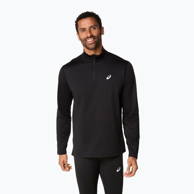 Мъжки ASICS Core Half Zip Зимна тениска за бягане black