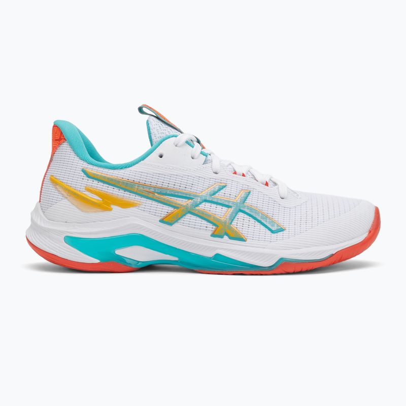 Дамски обувки за волейбол ASICS Netburner Ballistic FF 4 white/sea glass 2