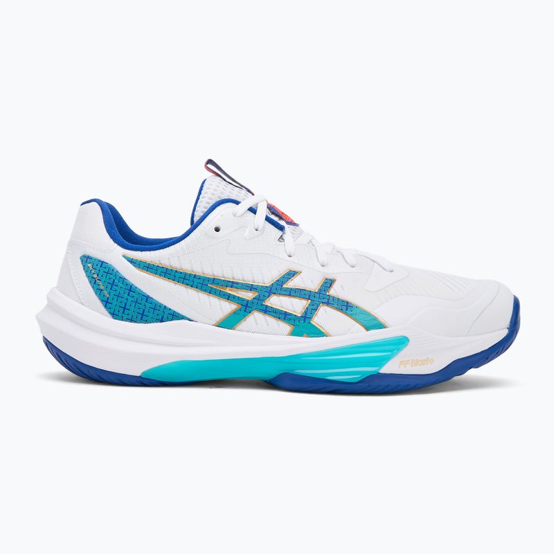 Мъжки обувки за волейбол ASICS Sky Elite FF 3 white/asics blue 2