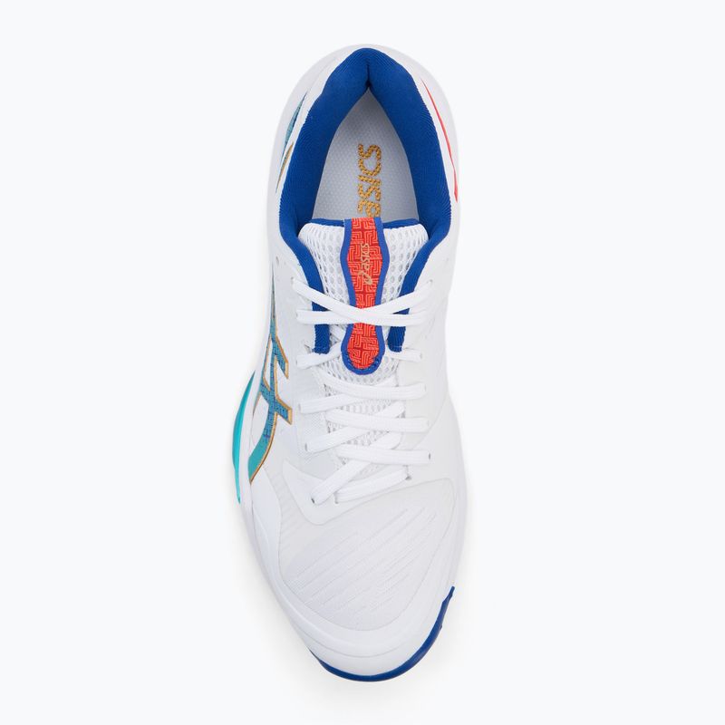 Мъжки волейболни обувки ASICS Sky Elite FF 3 бели/asics сини 5