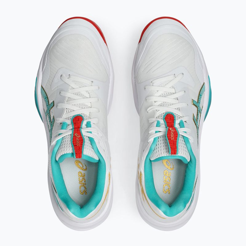 Дамски обувки за волейбол ASICS Sky Elite FF 3 white/sea glass 14