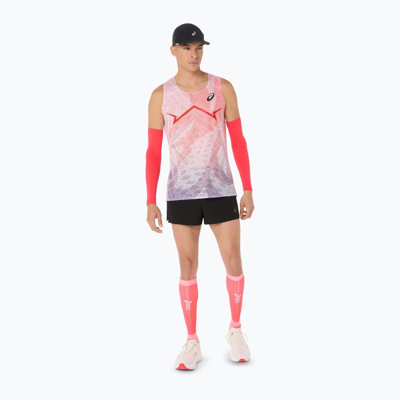 Мъжки ASICS Metaspeed Singlet флаш червена тениска за бягане 2