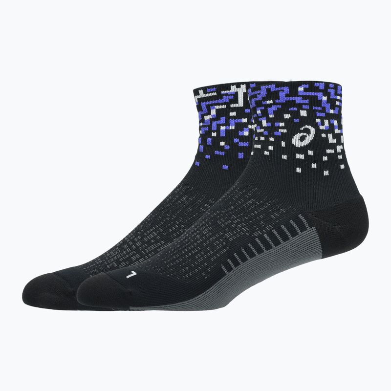 Чорапи ASICS Performance Run Quarter performance black/cobalt burst/white 2