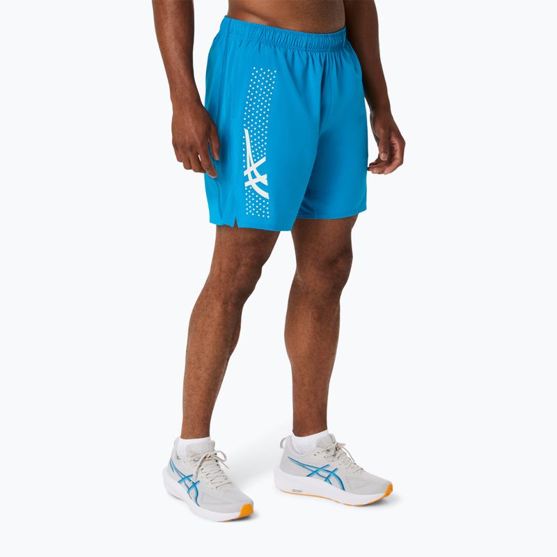 Мъжки шорти за бягане ASICS Icon 7IN aegean blue/cream 4