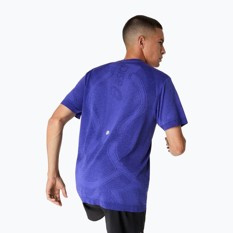 Мъжка блуза с дълъг ръкав за бягане ASICS Road Seamless LS cobalt burst/eggplant 7